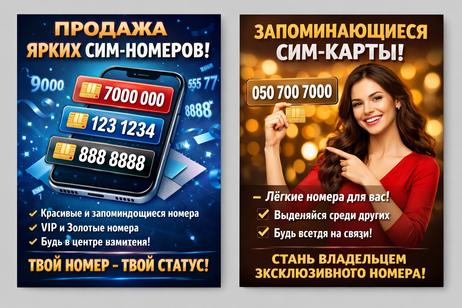 Продаж номеров