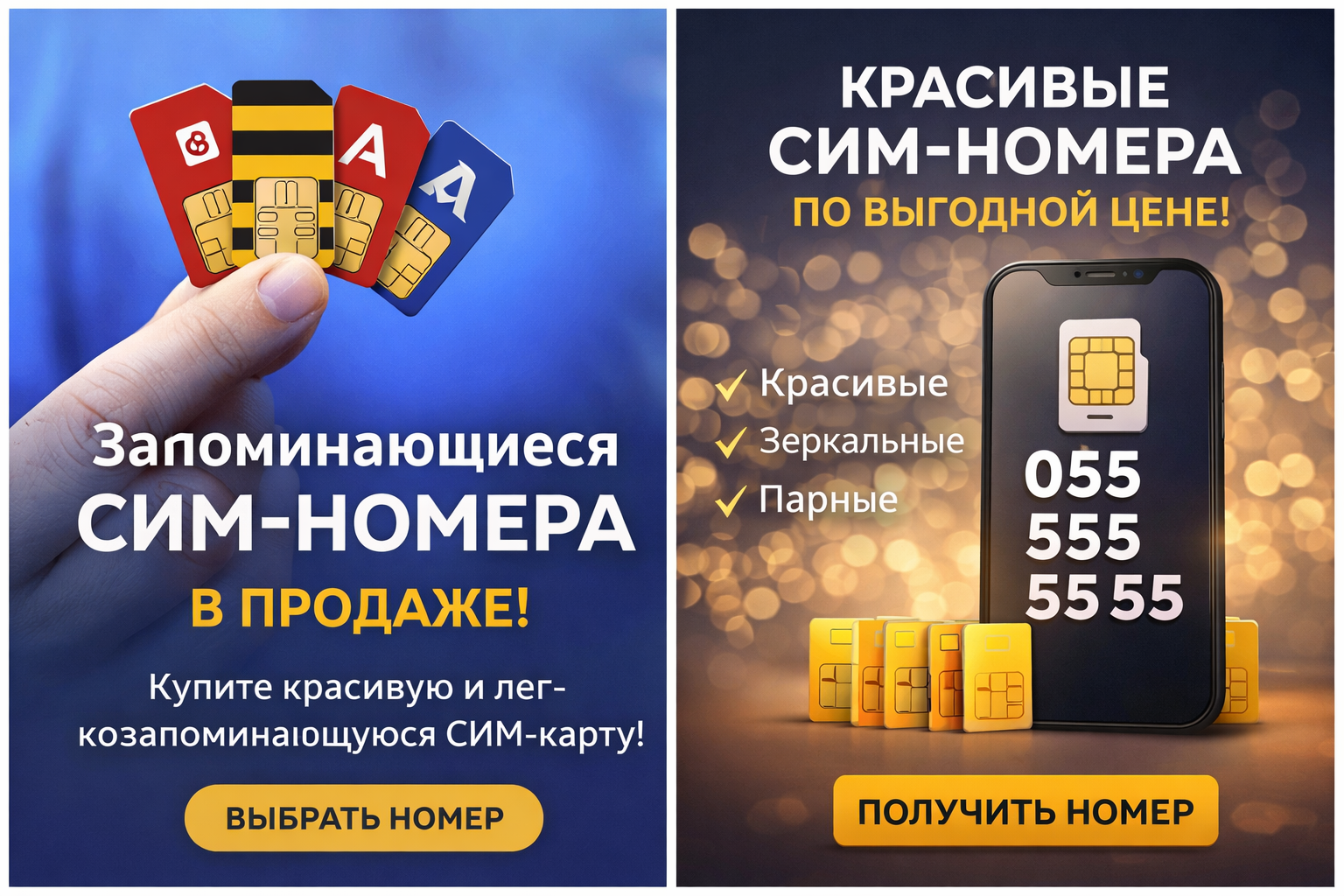 Продаж номеров